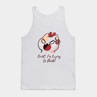 Printable picture, angry cat, cute cat, quiet, I'm trying to think Tank Top